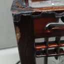 Traditional Korean Wood Lamp | Handmade Asian Oriental Table Lantern | Bedside Bedroom Accent Light | Unique Gift Idea | Pagoda Design (Brown) (House)