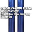 200SQFT AMERIQUE 4TH Generation High-Density Luxury Metal Blue 2MM Thick EVA Foam Flooring Underlayment Padding with Tape & Vapor Barrier, Elasticized Closed-Cell Technology