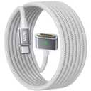 LISEN MacBook Charger USB-C to Magnetic 3 Cable (6.6FT) for M4/M3/M2 MacBook Pro Air M5 Charger, 140W Magnetic Safe 3 Cable Computer Laptop Cord for Pro (16"/14" 2026-2021) Air (15''/13'' 2026-2022)