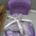 FurnitureR Mordern Small Desk Chair, Ergonomic Study Chair for Teens Boys & Girls, Height Adjustable 360 Swivel Kids Rolling Chair for Home/Bedroom/School/Study Room, Purple