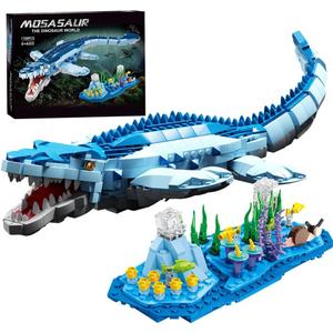 1158 Pcs Dinosaur Building Blocks Game, STEM Dinosaur Toys for Kids STEM Dinosaur Toys for Children Aged 6, 7, 8, 9, 10, 11, 12, 13, and 14, Compatible with Lego