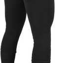 CHAMPRO Girls' Standard Low-Rise Softball Pants (Large, Black)
