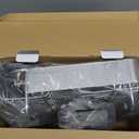 KitchenAid Compact, Space Saving Rust Resistant Dish Rack, with Angled Self Draining Drain Board and Removable Flatware Caddy, 16.06-Inch, Gray