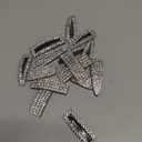 Juexica 16 Pcs Rhinestone Hair Clips Bling Rhinestone Snap Hair Clips Crystal Diamond Pins 3 Inches Silver Large Decorative Accessories for Women Wedding Christmas Bridal Shower Decorations