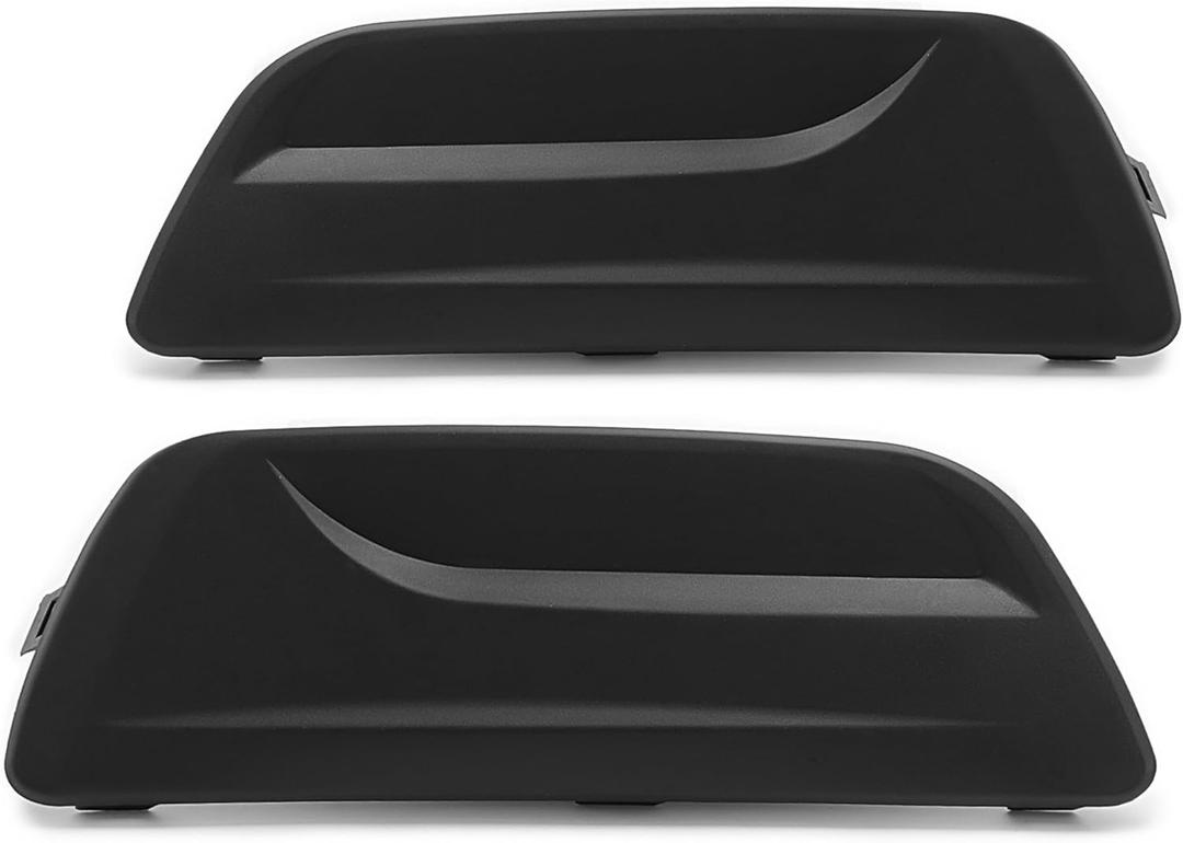 HECASA Fog Light Cover Compatible with 2013-2016 Chevy Chevrolet Malibu Eco Limited Bumper Fog Lamp Trim Bezel Replacement for 20768847 20768848 Left & Right Black (Driver&Passenger Side)