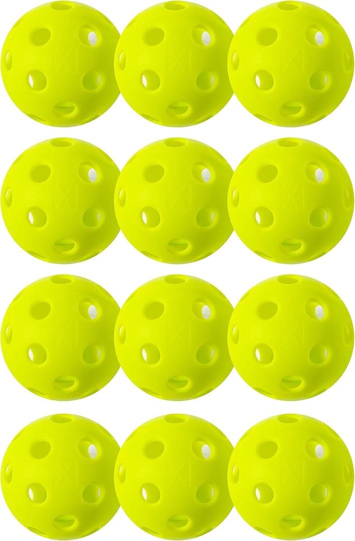 Franklin Sports X-26 Indoor Pickleballs - 3 Pack, 12 Pack & 100 Pack Bulk - USAPA Approved Tournament Pickleballs - Multiple Colors