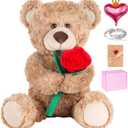 Teddy Bear,2026 Graduation with Gift Box, 12 Inch Plush Teddy Bear, Teddy Floral Arrangement with Card & Balloons, Gift for Son, Daughter, Sister, Brother, Classmate, Sweetheart, 2026 Graduates