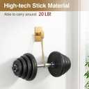 Pickpiff Adhesive Towel Hooks for Bathroom: 20LB Extra Strong Wall Hanger for Shower Kitchen RV Dorm Apartment, Gold 4 Pack