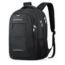 Backpack for Men and Women, School Backpack for Teens, Black Backpack for Boys with USB Charging Port Fits 15.6 Inch Laptop, Water Resistant Travel College Bookbag