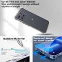 2 x for Motorola Moto G Power 2025 Case, Clear Soft TPU Anti-Yellowing, Wireless Charging Compatible, 4 Corners Airbag Ultra Slim Shockproof Protection Phone Cover for Moto G Power 5G 2025 (Clear)