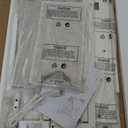 Lufeiya White L Shaped Computer Desk with Drawers & Storage Shelves, 47 Inch Corner Reversible Desk with Power Outlet for Home Office Bedroom, L-Shaped Teen PC Desks with Fabric Drawer, White