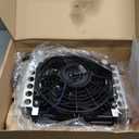 Derale 15875 Hyper-Cool Extreme Remote Mount Fluid Cooler,Black