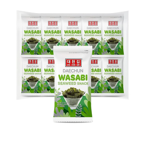 J-BASKET Korean Seaweed Snacks, 0.52 oz (Pack of 10)