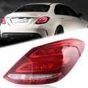 RH Full LED Tail Light Fit for 2015 2016 2017 2018 Mercedes Benz C300 C400 C63 AMG W205 Brake Rear Lamp Assembly Right Passenger Side For LED Types Only 2059062102 MB2801145