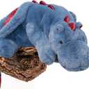 YOUBLEK 40In 5Lb Weighted Stuffed Animals,Cute Plush Dragon,Weighted Stuff Dinosaur Toy for Kids Adult Gift or Decoration (5lb, Blue)