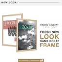 MCS Studio Gallery Classic 20x28 Poster Frame Natural Woodgrain Engineered Wood, Vertical & Horizontal Wall Hanging Large Picture Frame for Photos, Posters & Art Prints (1-Pack)