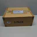 5 Pack Stackable Closet Storage Basket - Stackable Storage Bins, Multifunctional & Foldable Closet Organizer Waterproof, Wardrobe Cupboard Space-Saving Hat Storage Drawer Organizer, White