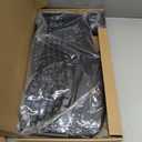 MEETION Ergonomic Keyboard and Mouse, Wireless Keyboard with Vertical Mouse, Split Curved Keyboard with Wrist Rest, Natural Typing USB Receiver Rechargeable Full Size, Windows/Mac/PC/Laptop, Large (Black)