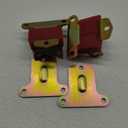 A Pair Polyurethane Motor Engine Mounts Bracket Red Compatible for Small & Big Block Chevy Engine SBC BBC 350