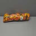 Ivydale 2 PCS Artificial Fall Hanging Flowers Fake Petunias Outdoor, Silk Faux Morning Glory Flowers with Eucalyptus,UV Resistant Realistic Mums Plants for Home Garden Decor (Fall Orange+Yellow)