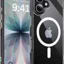 Magnetic for iPhone 17 Case, [Anti-Slip] [Military-Grade Drop Protection] [Camera Protection] Skin-Friendly Slim Translucent Shockproof Protective for iPhone 17 Phone Case, Crystal Clear
