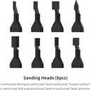 Reciprocating Sander,USB Quick Charging Sanding Pen With 8pcs Sanding Head,Self-Adhesive Sandpaper Pre-cut mesh 134pcs (ESA)
