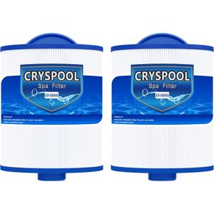 Cryspool 06045 Filter Compatible with Artesian Spas, Tidal Fit Swim 06-0006-12, 06-0005-12, 6CH-502, PAS50SV-F2M, FC-0311, 50 Sq. Ft Spa Filter Cartridge, 2 Pack