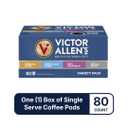 Victor Allen's Coffee Variety Pack (Morning Blend, 100% Colombian, Donut Shop Blend, and Italian Roast), 80 Count, Single Serve Coffee Pods for Keurig K-Cup Brewers (EXP 05/28/28)