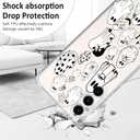 Phone Case for Samsung Galaxy S24 Clear Case with Halloween Ghost Soft TPU Shock Absorption Slim Embossed Pattern Protective Back Phone Cover Case for Samsung Galaxy S24 5G-Halloween Ghost