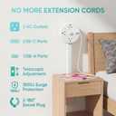 Outlet Extender Stick, 6 Outlet Rotating Power Strip, 18.6-26.4 in