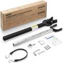 Transom Saver, Outboard Motor Support from 23''to 35'', One-Piece Casting Adjustable Boat Transom Saver, for Roller and Trailer Mounts (Black)