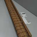 LazBlinds No Drill Bamboo Roman Shades, 34.5" W x 64" H, Malay Umber
