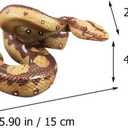 Toyvian Snake Toy Rubber Snake Pranks for Adults High Simulation Rubber Fake Python Model for Garden Props and Halloween Tricky Creepy Prank