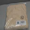 AlvaQ Women Summer Dresses Sleeveless Smocked Midi Dress High Waist Casual Tiered A Line Sundress with Pockets (Beige, L)