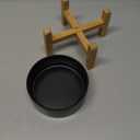 Petygooing Black Elevated/Raised Ceramic Dog Bowl for Small Breeds, Dog Food Water Dish with Stand,Pet Feeding Bowl with Anti Slip Rubber for Cats and Small Dogs Puppy 13.5 OZ (5.1In / 1.7 Cups)