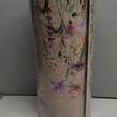 KIMODE Anti Fatigue Kitchen Mat, 17"x47"+17"x29" Floral Kitchen Rugs Sets of 2, Farmhouse Kitchen Floor Mats Non-Slip Cushioned, Comfort Standing Desk Mat for Sink, Laundry, Home Brown