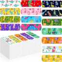 Estune 75 Pcs Kids Bandages Bulk Dinosaur 15 Styles Fun Valentines Classroom Gifts for Children Adhesive Colorful Flexible Cartoon Dinosaur Bandages Variety Pack for Kids Boys Girls Students School