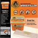 Gorilla All Purpose Wood Filler, Natural Finish, 16 Ounce Tub (Pack of 1) - Water Resistant for Indoor or Outdoor Projects and Repairs