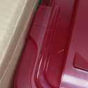 IRIS USA 94 Qt. Stackable Plastic Storage Bins with Lids, 2 Pack - BPA-Free, See-Through Organizing Solution, Latches, Durable Nestable Containers, Secure Pull Handle, Made in USA - Red