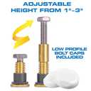 DANCO All-in-One Toilet Installation Kit, Perfect Seal Wax Ring & Zero Cut Bolts, Toilet Repair, Wax-Free, Mounting Toilet Bolts (10879X)