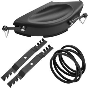 4 Pack 42" Deck Kit (Mulch Cover Replacement for GY00115 + 2 Blades Replacement for GX22151+ Belt Replacements for GX20072) for Select 42 Inch Deck Tractors