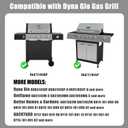 SafBbcue Full Size Griddle Inserts for Dyna Glo Grill Replacment Parts DGF510SSP DGF510SBP Flat Top Griddle for Backyard Grill Parts BY13-101-001-13 BY14-101-001-04, Carbon Steel