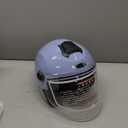 SanQing Motorcycle Open Face Helmet DOT Approved 3/4 Half Helmets for Motor-Bike Scooter Biker Adult Men Women (Medium, Blue)