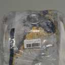 Renaiss 26 x 36 Inch White Marble Kitchen Curtains Blackout Grey Golden Luxury Abstract Small Short Cafe Window Tier Curtains Grommet White Modern Texture Ink Bathroom Window Treatment Drapes 2 Panels