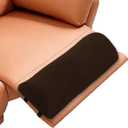 Recliner Foot Pillow High Resilience Foam - Leg Pillow for Sleeping Soft and Supportive Half Moon Bolster Pillow Recliner Pillows for Headrest Back Lumbar Support (Brown)