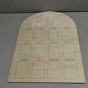 My First Year Arch Photo Frame, Natural Wooden Monthly Milestone Photo Board for Baby Birthday Party Decorations (17x11.8in)