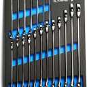 Capri Tools Combination Wrench Set with The Mechanic's Tray, Metric 6 to 24 mm, 19-Piece (CP11390MT)