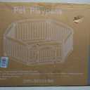NEWBULIG 6 Panels 24 Inch Dog Playpen, Plastic Pet Play Pen Fence