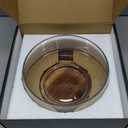 Large Glass Salad Bowl with Lid Set, 5.7 L Decorative Glass Mixing Bowl, Trifle and Serving Bowls with Lids as Cheese Charcuterie Board and Plate, Comes with Wood Serving Utensils