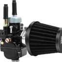 PHBG Racing Carburetor Black Carb with Air Filter for PHBG 50cc 90cc BWS100 for Puch Yamaha Zuma (17mm)